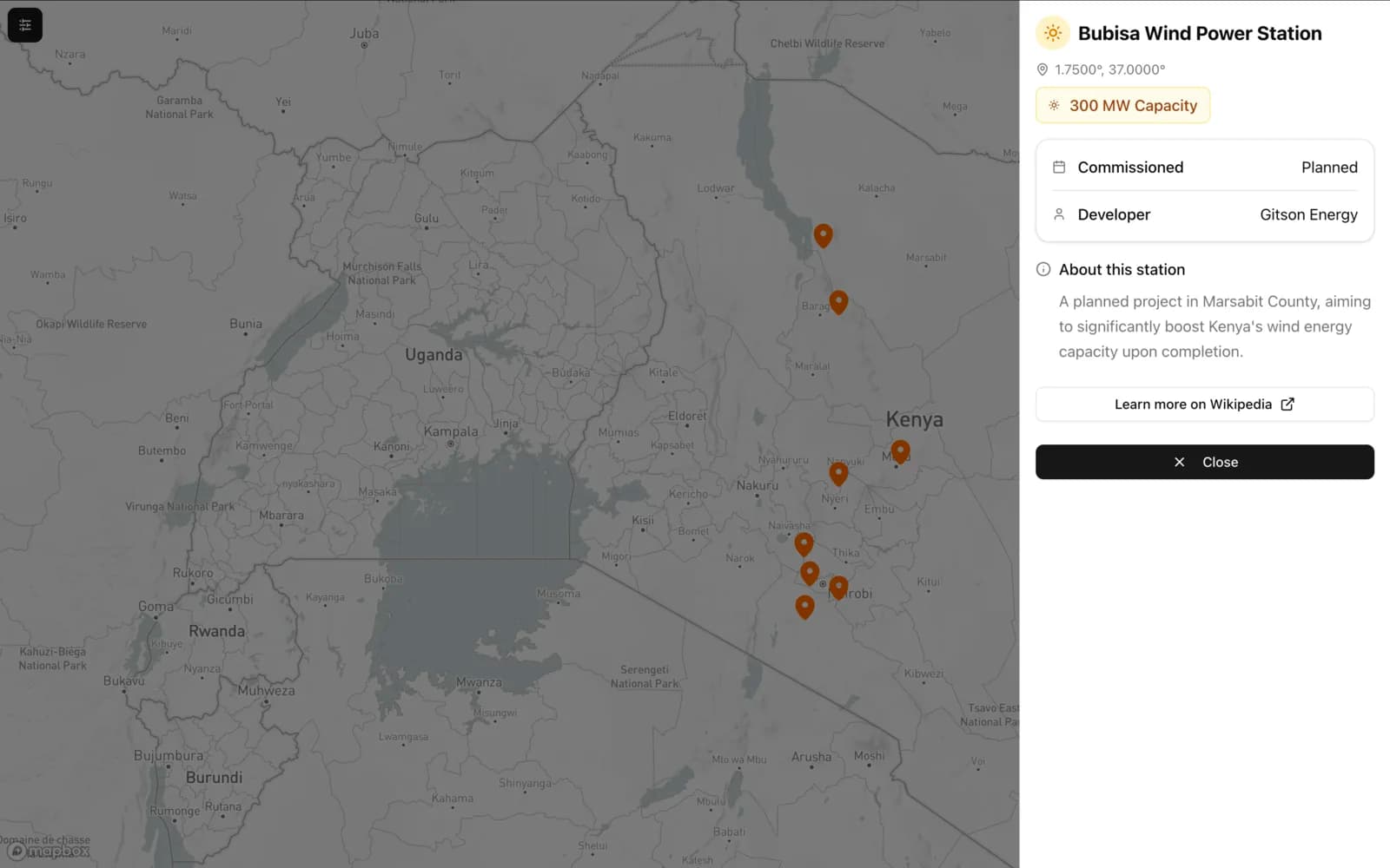 Screenshot of Electric Data