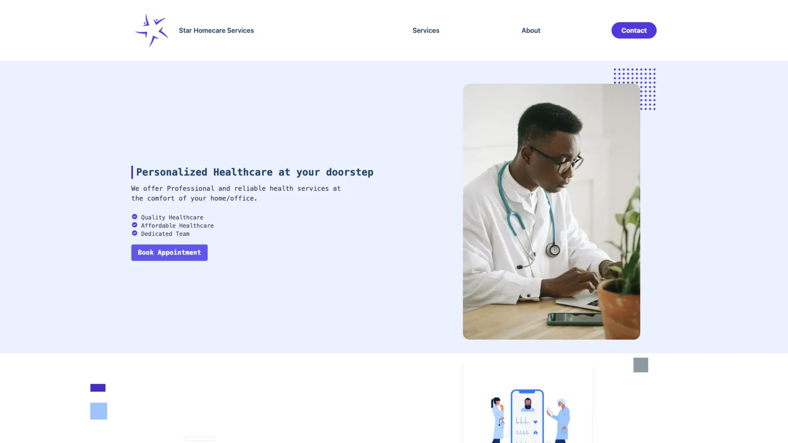 Screenshot of Star Homecare Services